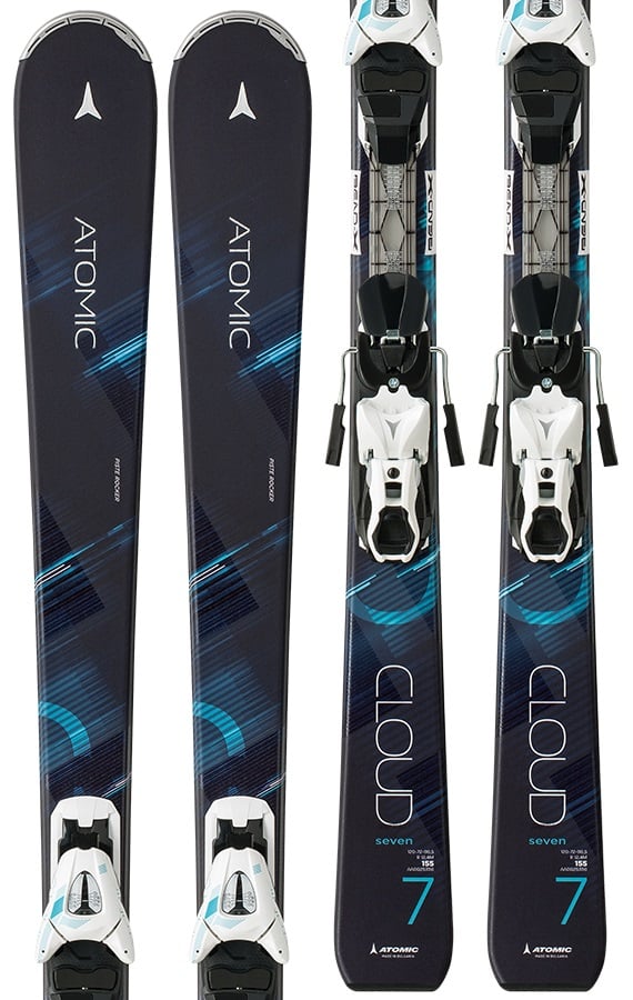 Atomic Cloud Seven Women's Skis, 155cm, XTE 10 Bindings, 2015
